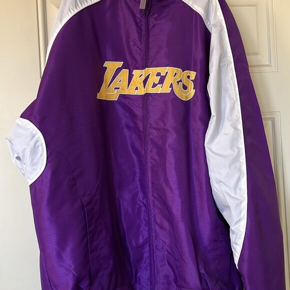 Bigman Majestic Los Angeles Lakers Jacket Size LT Purple - Picture 4 of 6